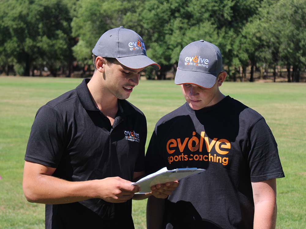 Cricket coach with one team player